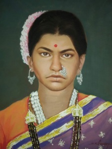 Indian portrait drawing