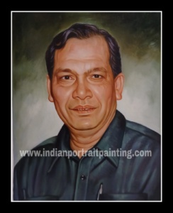 Portraits by experience Indian artist