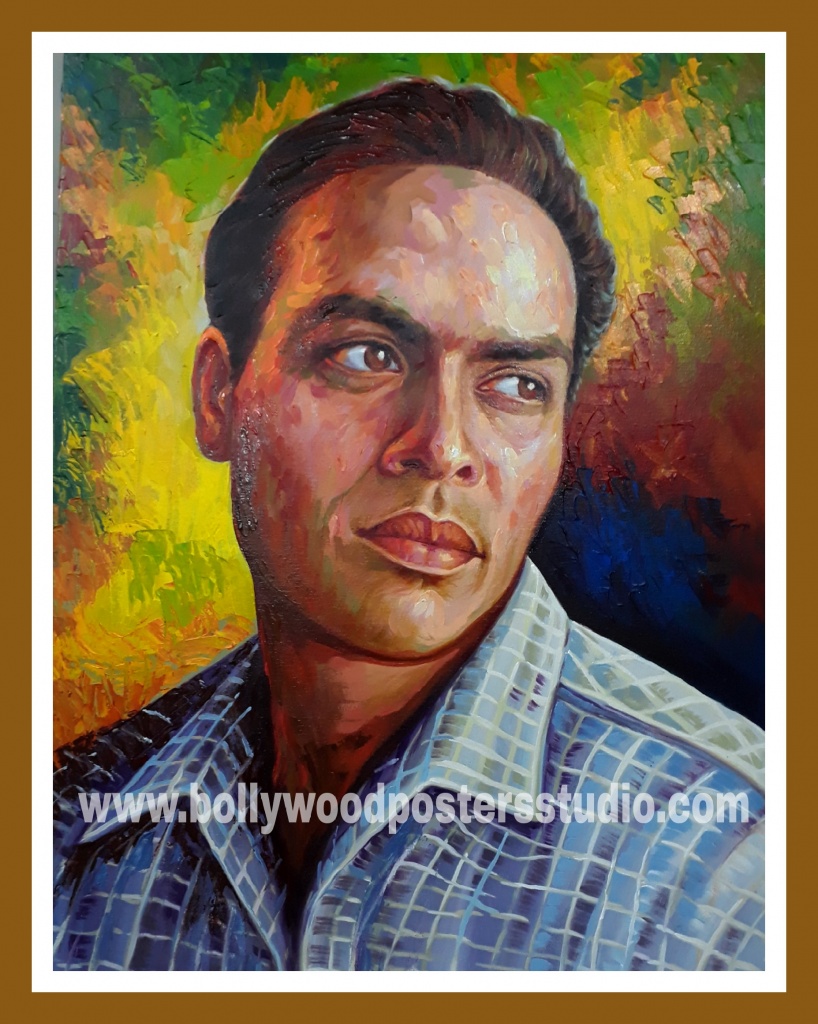 Portrait painting in bollywood style