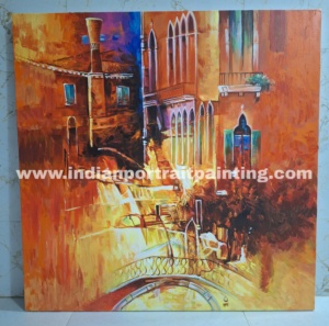 Oil canvas original knife art painting
